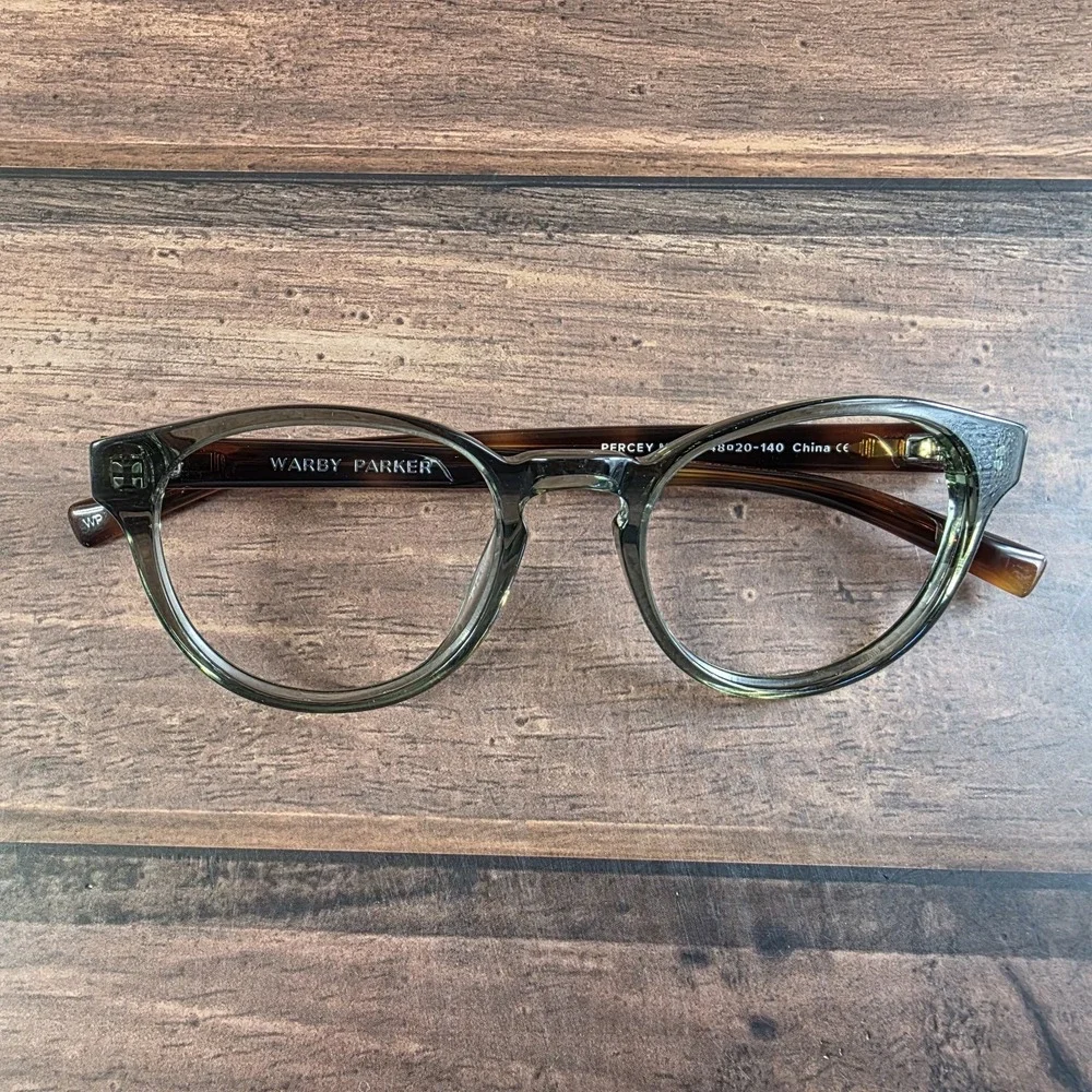 Warby Parker Eyeglasses FRAMES ONLY Percey M 706 48-20-140 Gray Brown‎